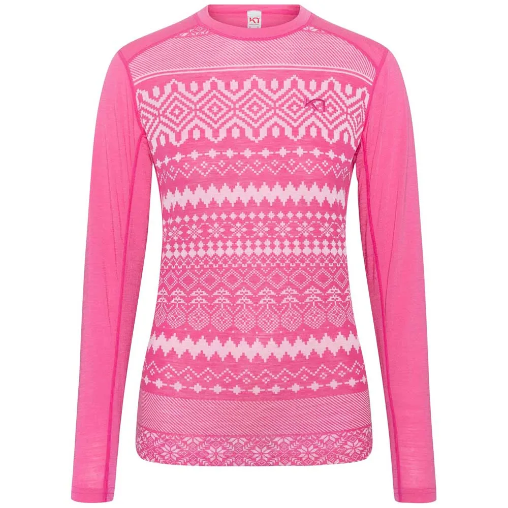 

Футболка с длинным рукавом Kari Traa Live, розовый