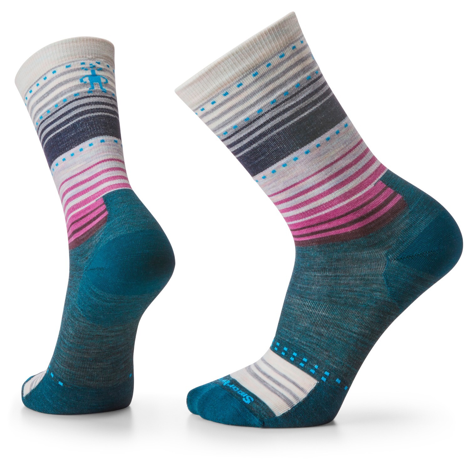 

Многофункциональные носки Smartwool Everyday Stitch Stripe Crew, цвет Twilight Blue