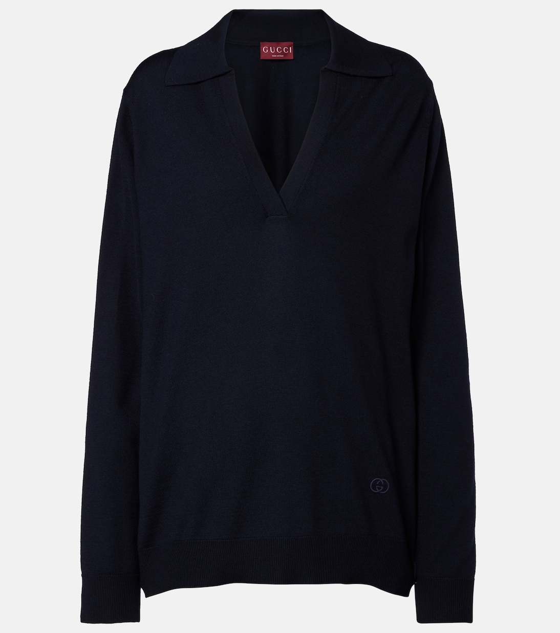 Шерстяной свитер Gucci, Navy/Mix