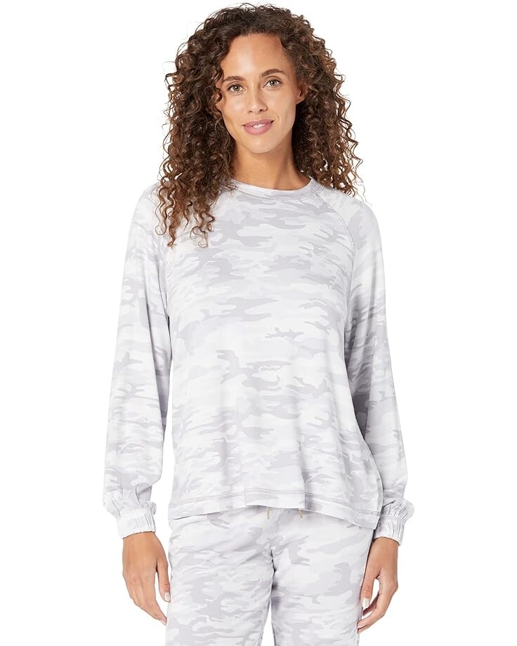 

Пижамный комплект Sanctuary Long Sleeve Popover and Joggers PJ Set, цвет Silver Camo