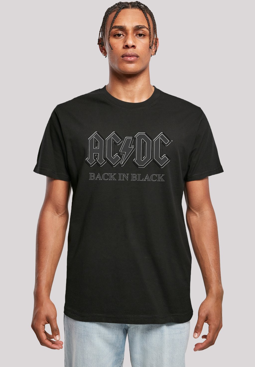 

Футболка с принтом ACDC F4NT4STIC, черный