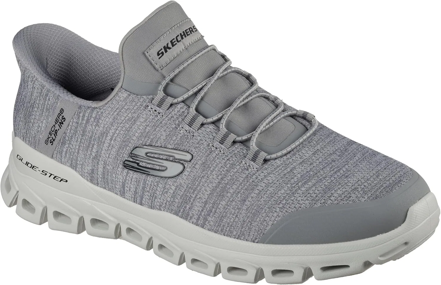 Мужские кроссовки Skechers Glide-Step Zefyr Hands Free без шнурков, Gray