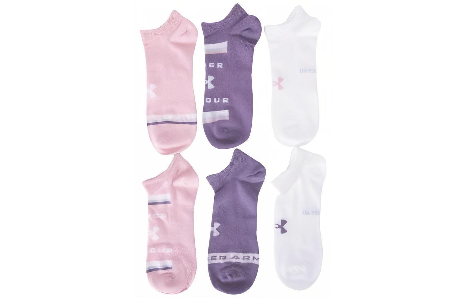 

Носки унисекс Under Armour, цвет 6 double packs (purple/pink/white)