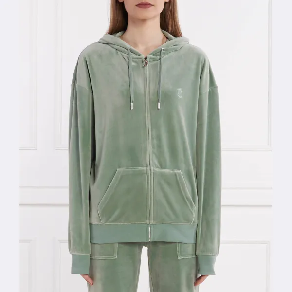 

Толстовка Halan оверсайз на молнии, стандартного кроя Juicy Couture, зеленый