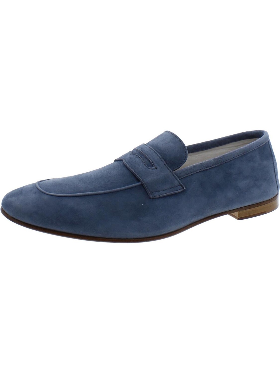 

Нежные мужские замшевые лоферы-пенни Donald J. Pliner, цвет Denim Soft Suede