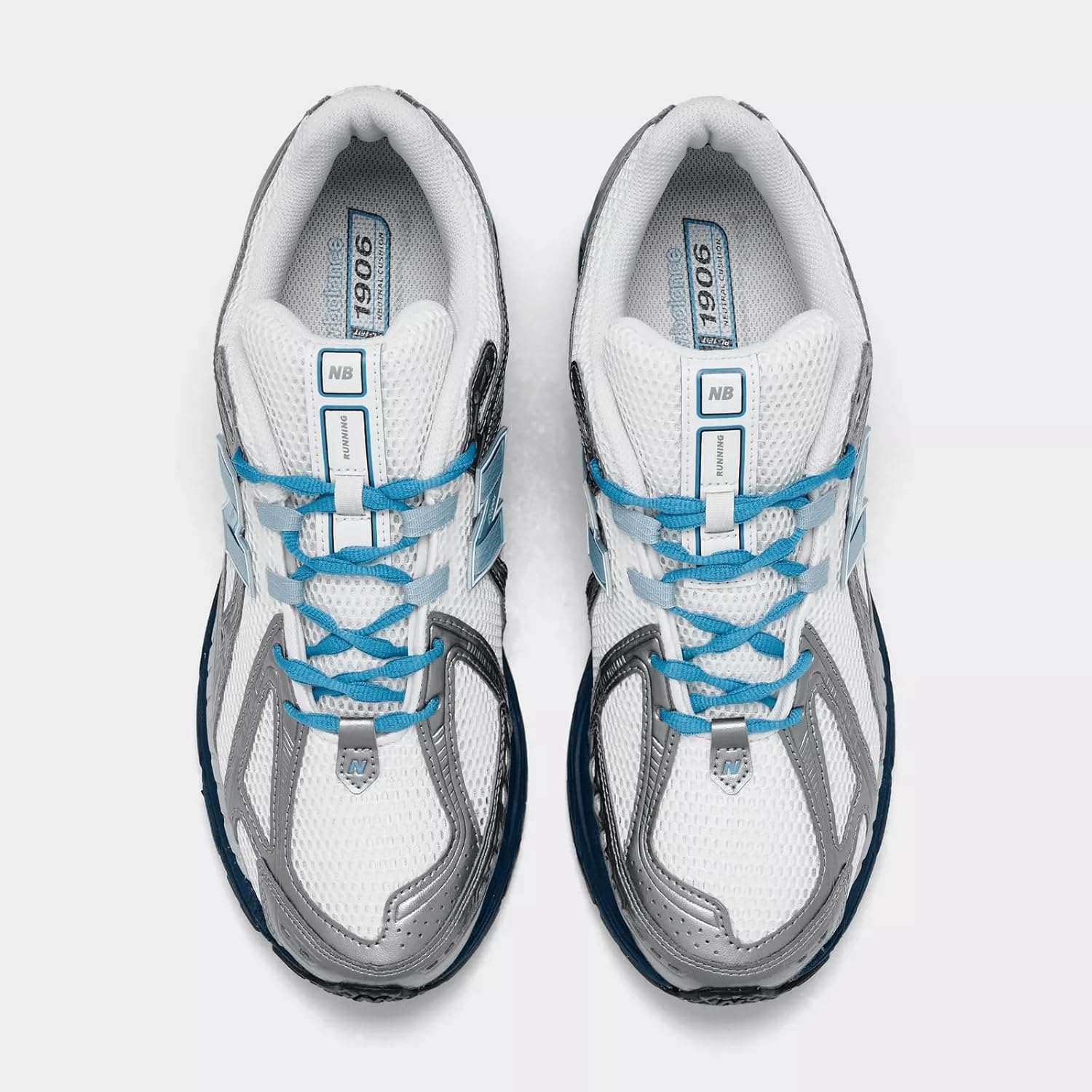 Кроссовки New Balance 1906 для мужчин, белый/синий — фото 4