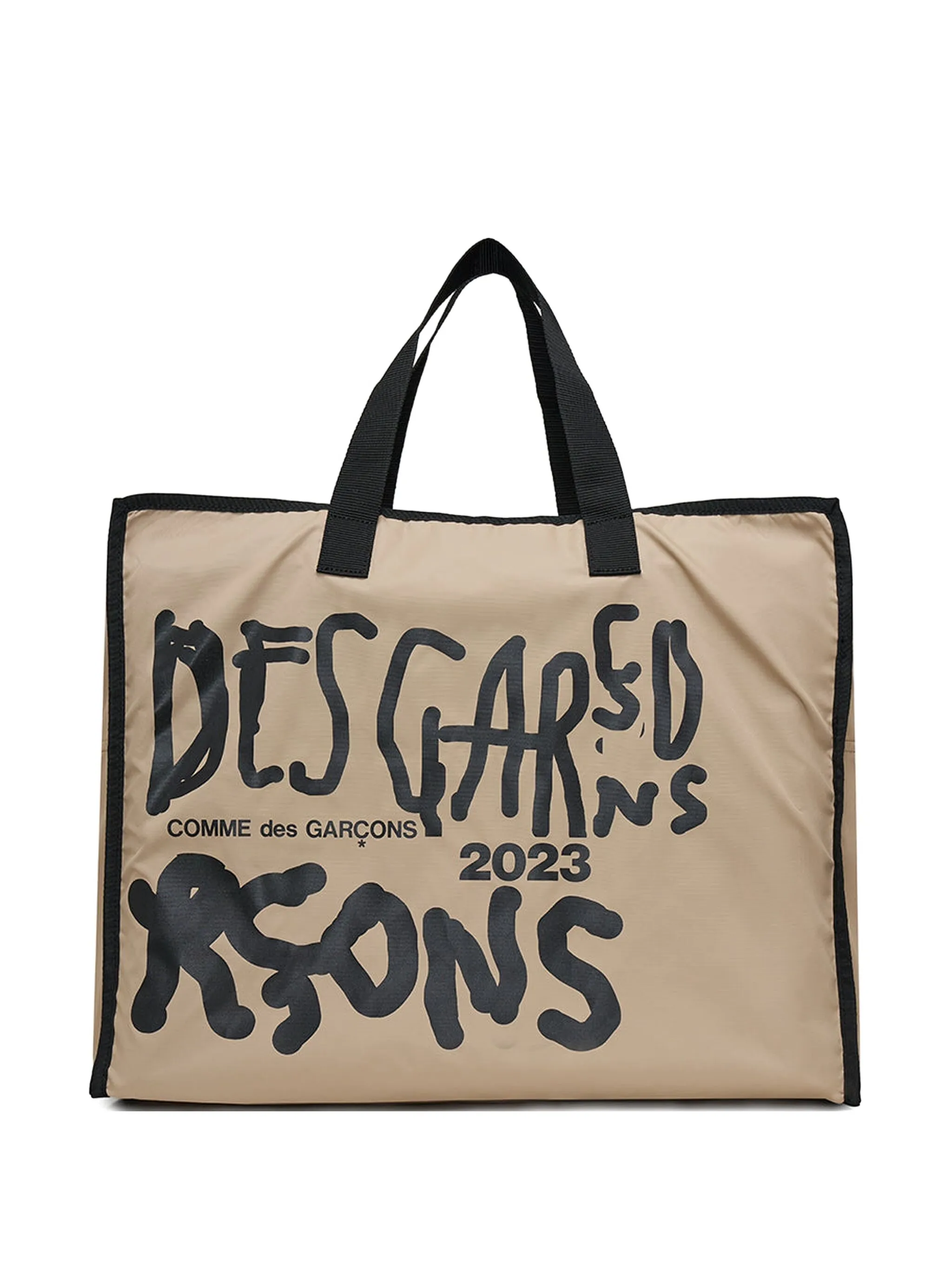 

Сумка-тоут с графичным принтом Comme Des Garçons, коричневый