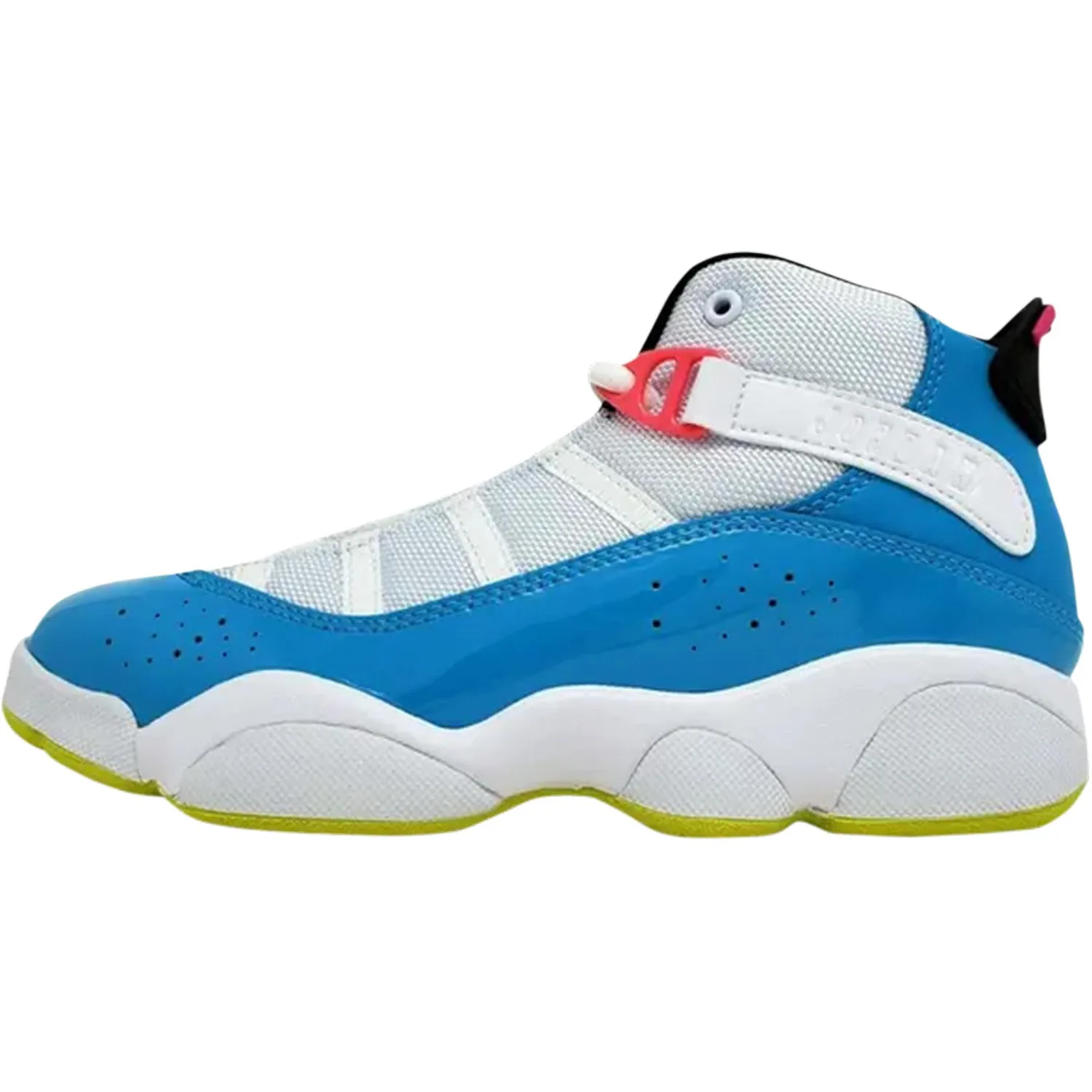 Jordan 6 Leather Mid top Детские баскетбольные кроссовки Blue Teenagers