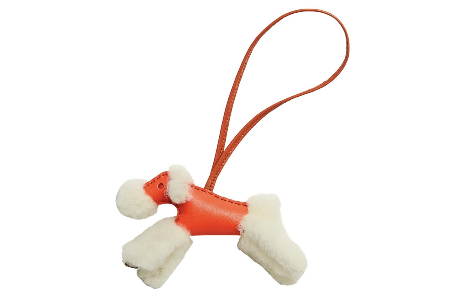 HERMES Подвеска из овчины Budy Sheepskin унисекс, Light Beige/Oranges — фото 2
