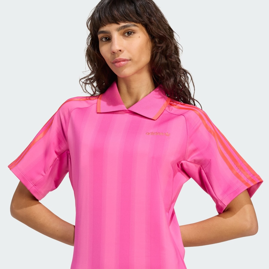 Платье ADIDAS ORIGINALS Football Inspired Graphic, розовый/светло-розовый — фото 4