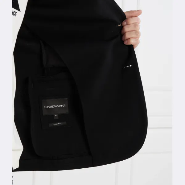 Элегантная куртка классического кроя Emporio Armani, черный — фото 4