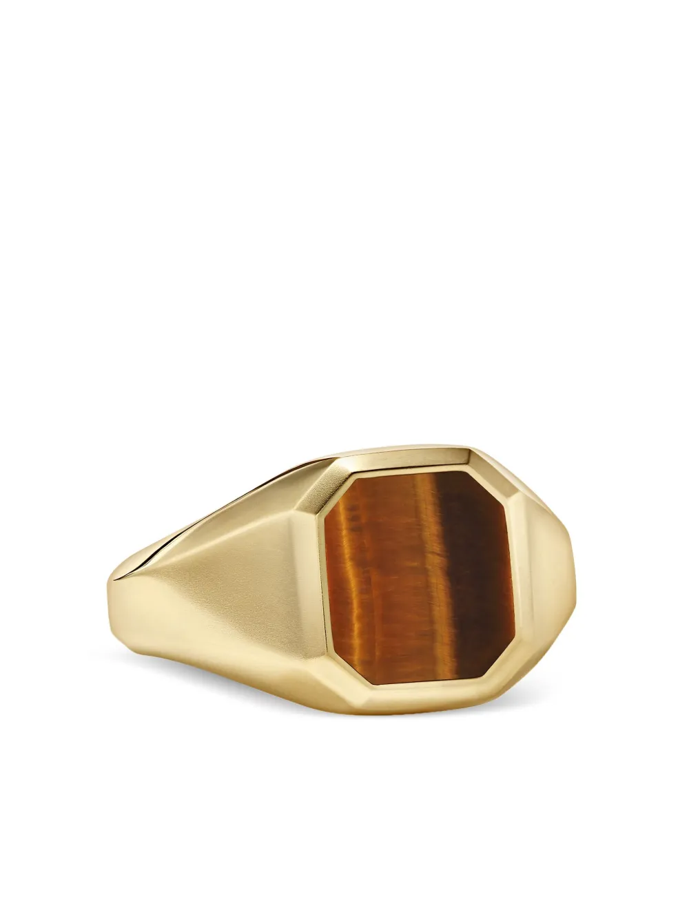 

Перстень Streamline из желтого золота с тигровым глазом (14 мм) David Yurman, золотой
