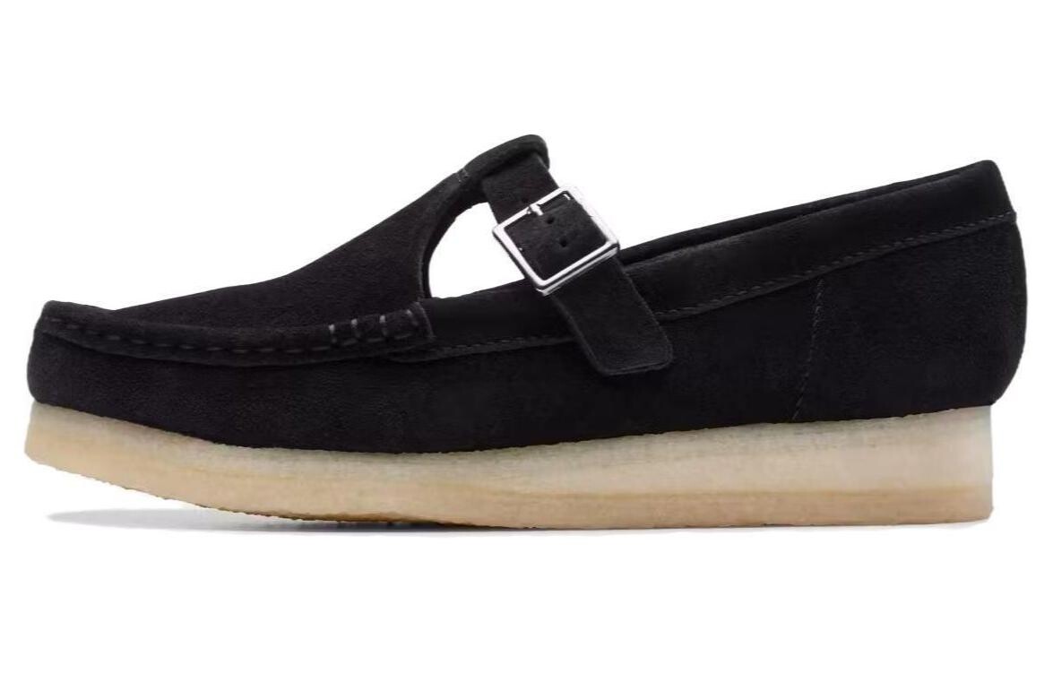 Оригинальные женские повседневные туфли WALLABEE женские черные Clarks
