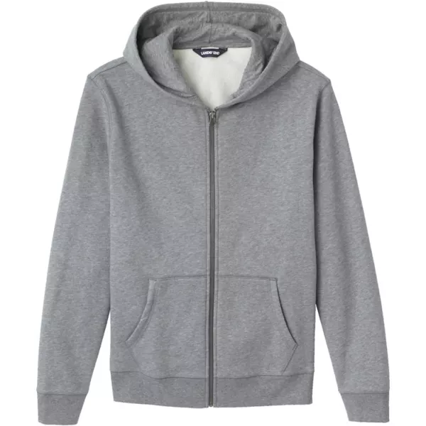 

Школьная толстовка на молнии для взрослых Lands' End, цвет pewter heather