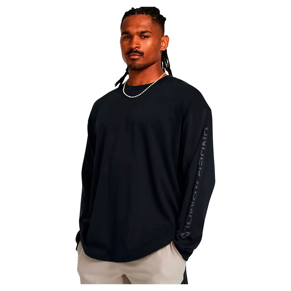 

Лонгслив Under Armour HeavyWeight Tonal Wordmark, черный
