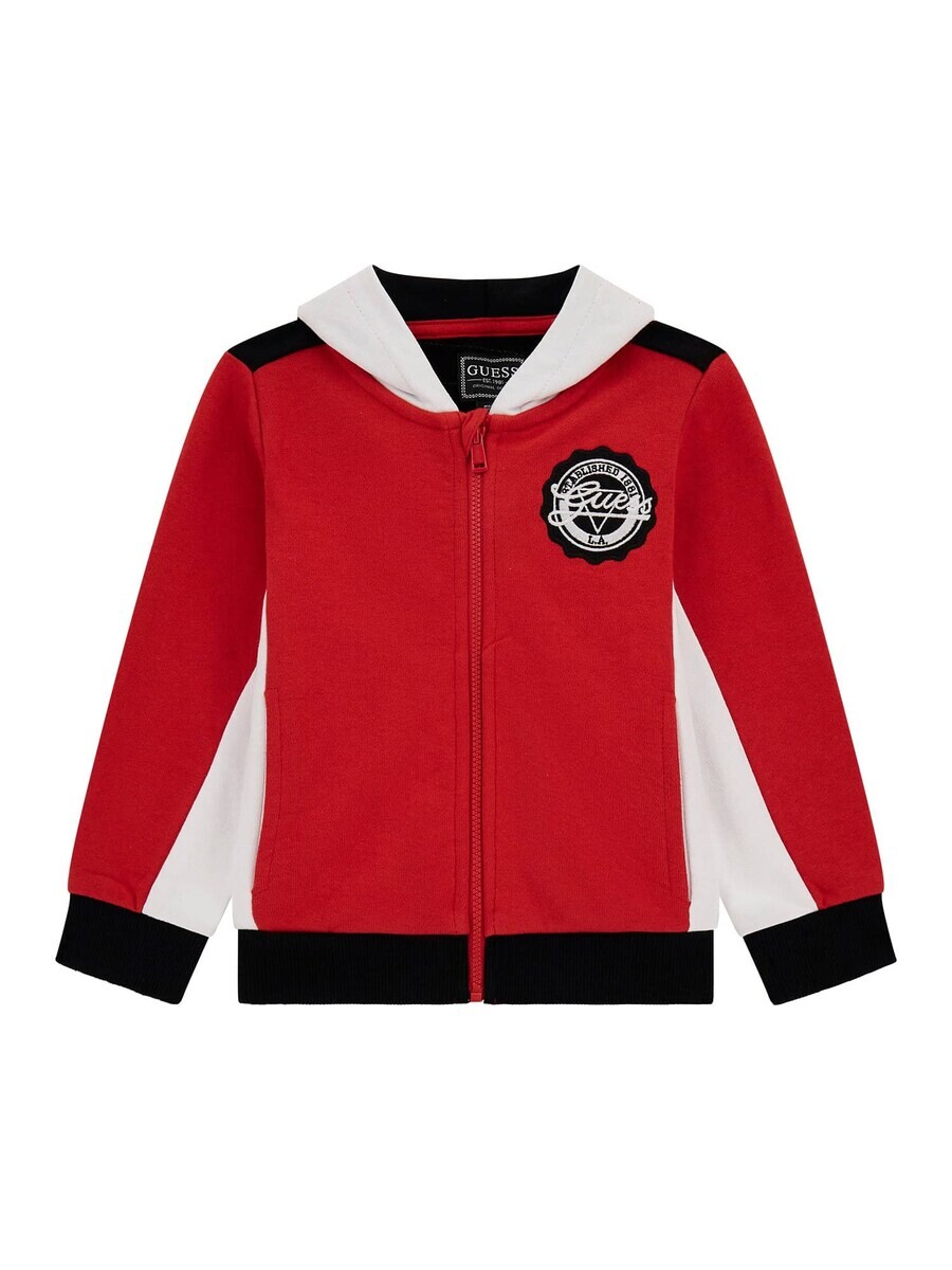 

Худи GUESS Zip-Up Hoodie, красный