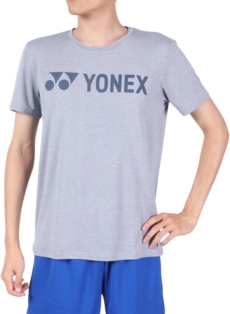 

Футболка Yonex с коротким рукавом, приталенный крой, темно-синий