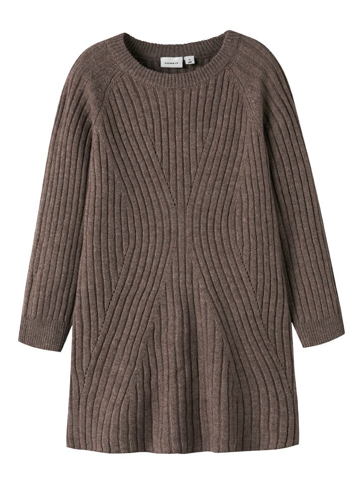 

Name it Вязаное платье "Рикине" коричневого цвета