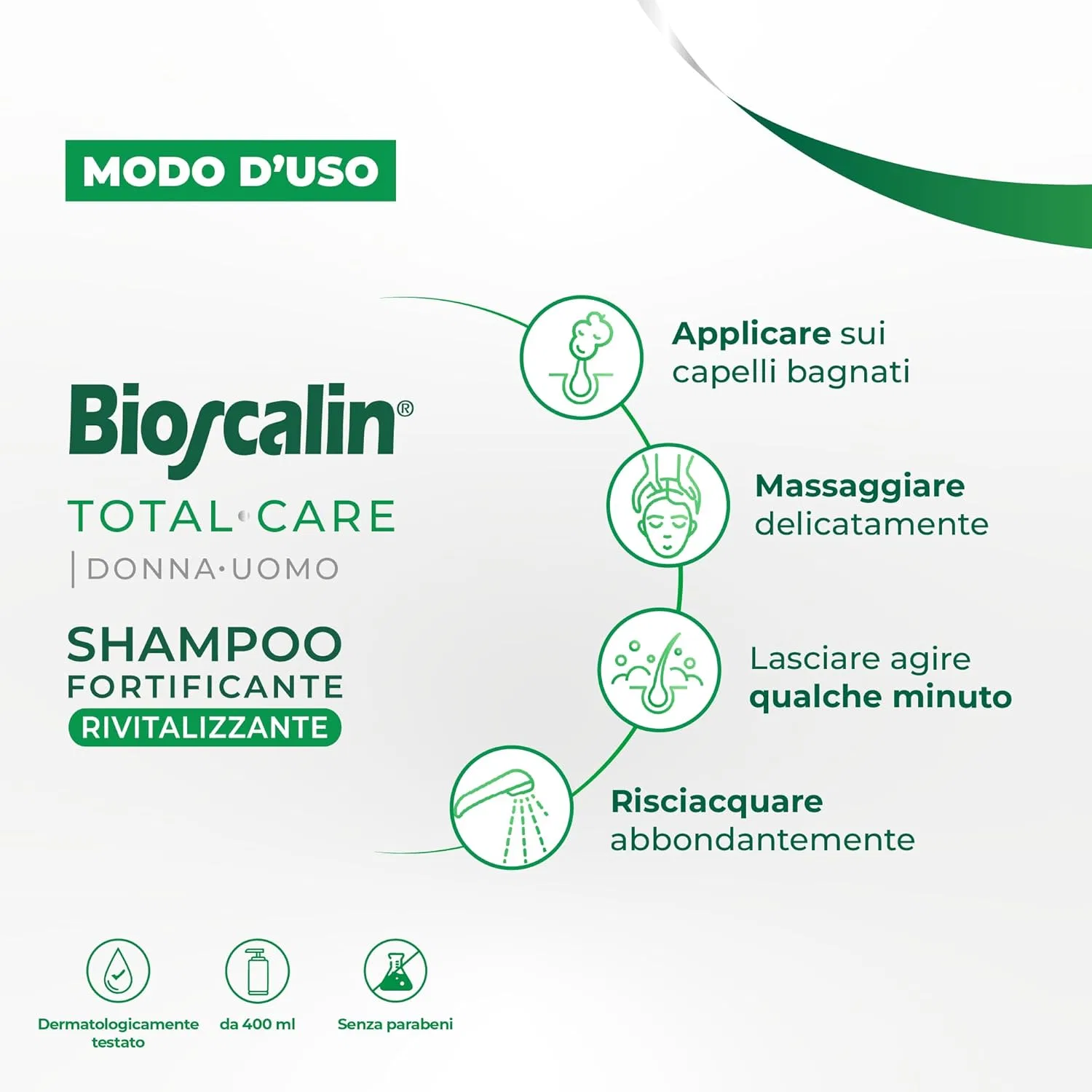 Укрепляющий и восстанавливающий шампунь «TOTAL•CARE» от Bioscalin — фото 4