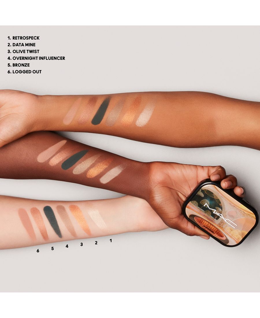Палитра теней для век Connect In Colour - Бронзовое влияние Mac, цвет Bronze Influence — фото 4