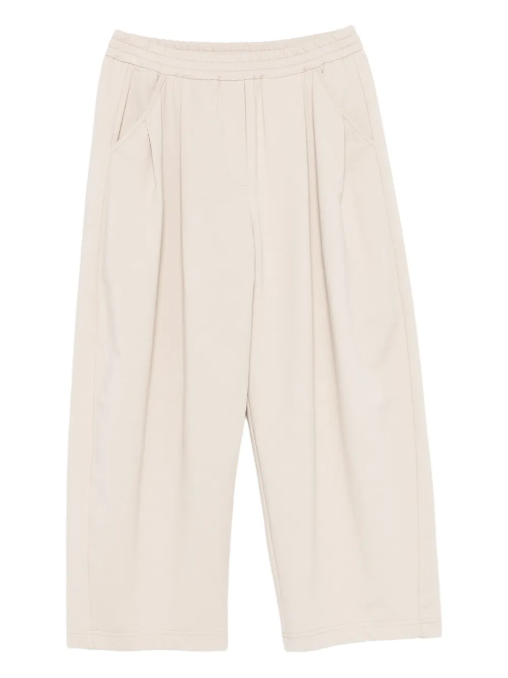 

Брюки со складками и карманами Brunello Cucinelli Kids, нейтральный