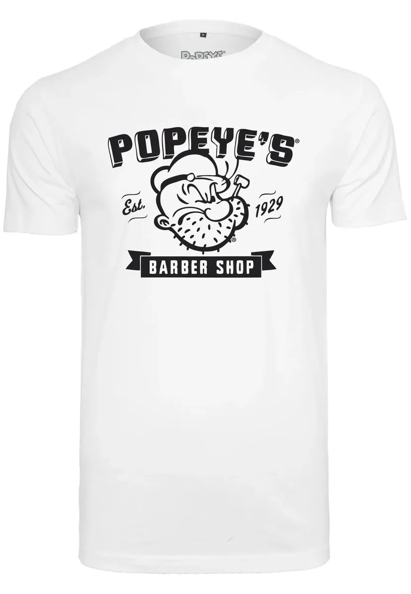 

Футболка Merchcode "Мужская футболка Merchcode Popeye Barber Shop", белый