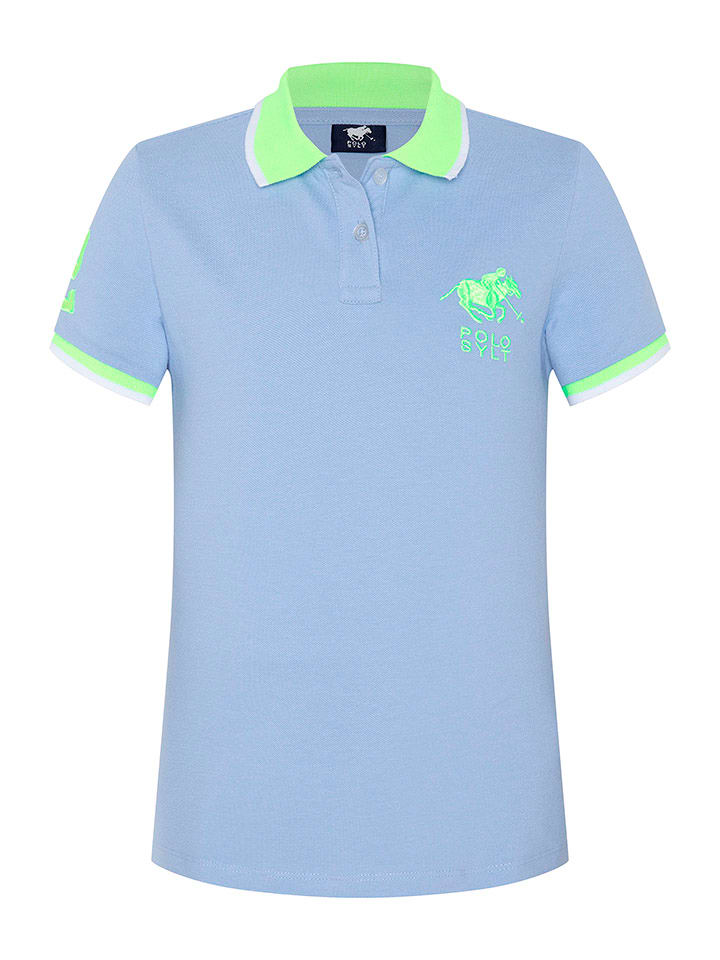 

Футболка поло Polo Sylt, цвет hellblau/grün