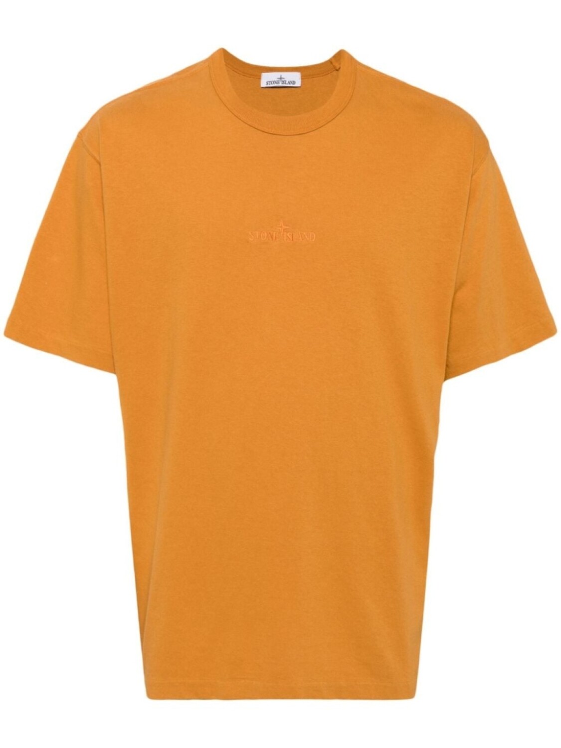 

Stone Island футболка из хлопка с вышитым логотипом, оранжевый