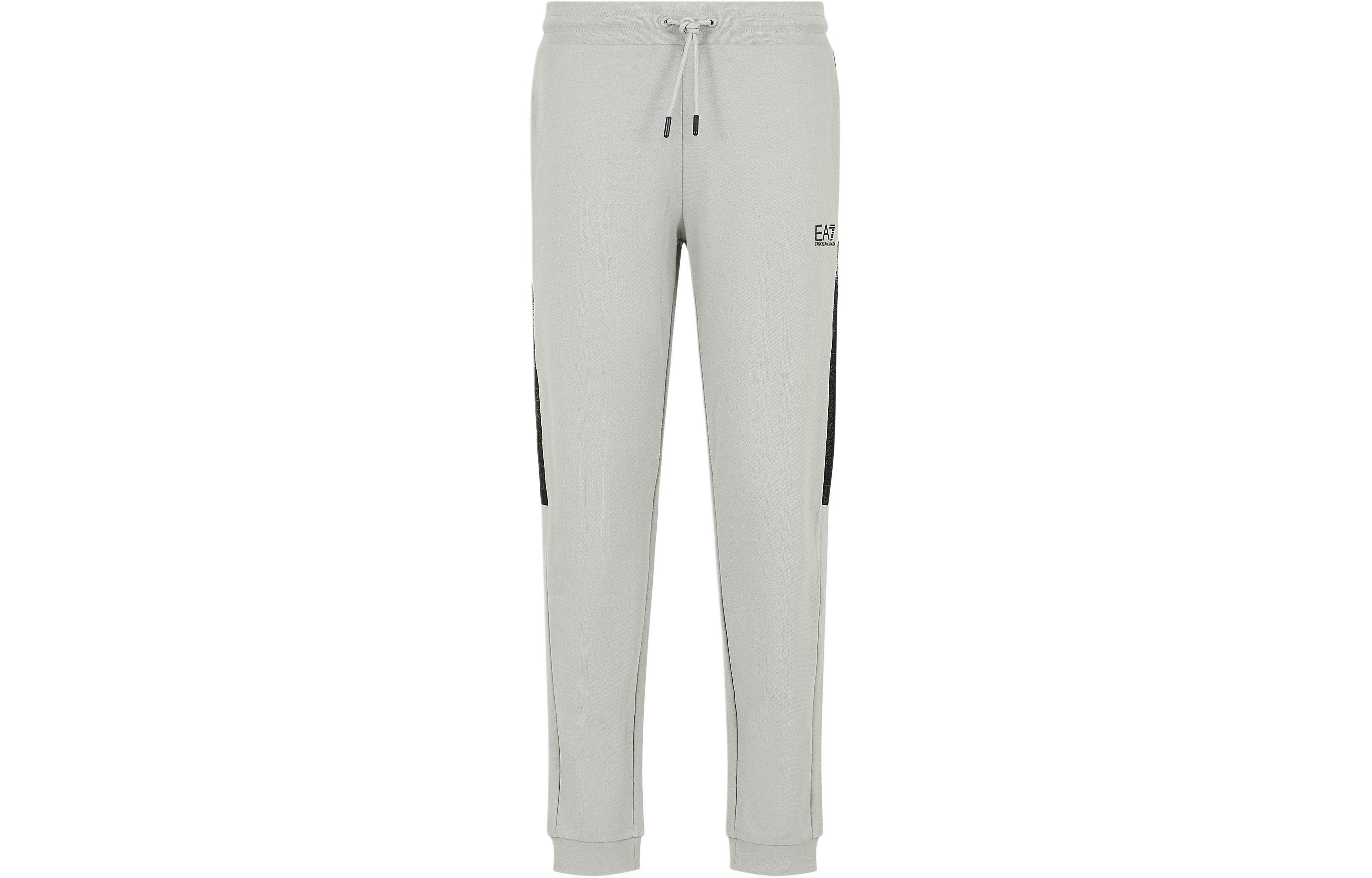 

EA7 SS24 Вязаные спортивные штаны Мужские EMPORIO ARMANI, Серый