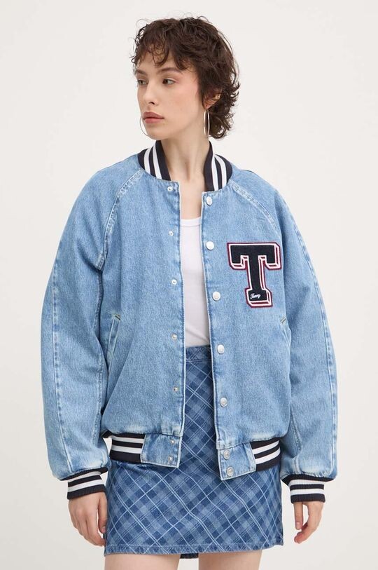 

Джинсовый бомбер Tommy Jeans, синий