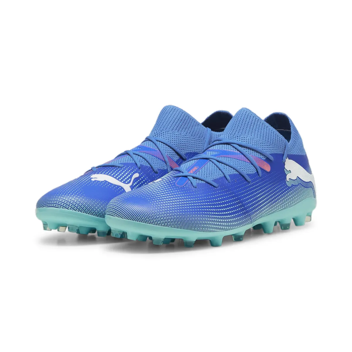 

Футбольные кроссовки PUMA "FUTURE 7 MATCH MG", цвет Bluemazing- Puma White-Electric Peppermint