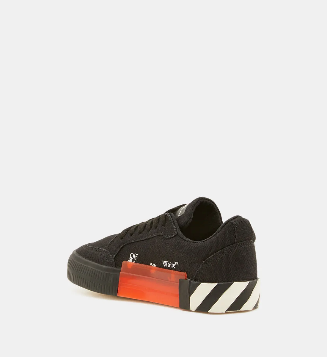 Низкие кеды из вулканизированной ткани Off White, черный — фото 3