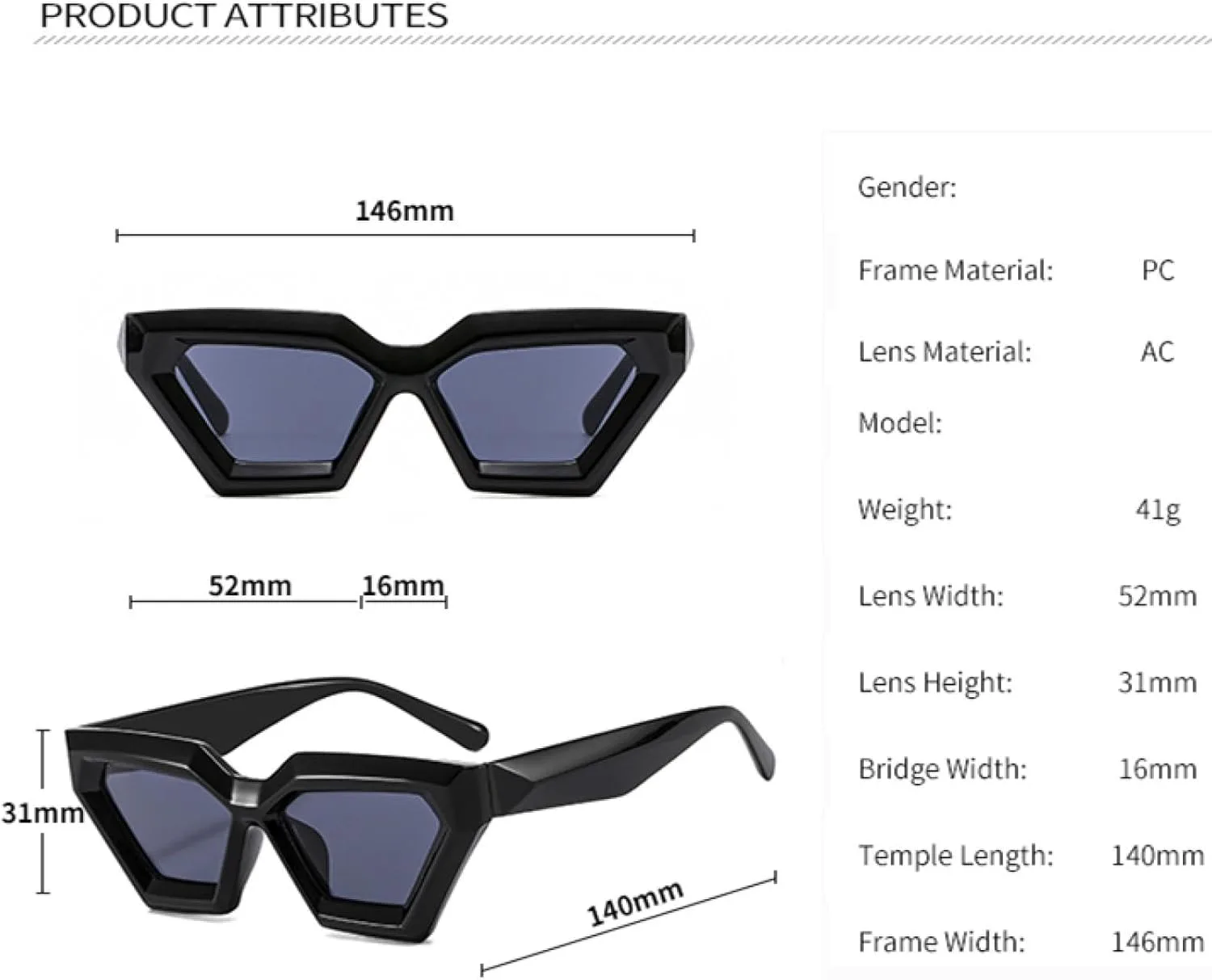 

Модные ретро-солнцезащитные очки в форме многоугольного кошачьего глаза, черные, для женщин и мужчин в стиле панк с защитой от УФ-излучения UV400 TKKTLLT, Leopard