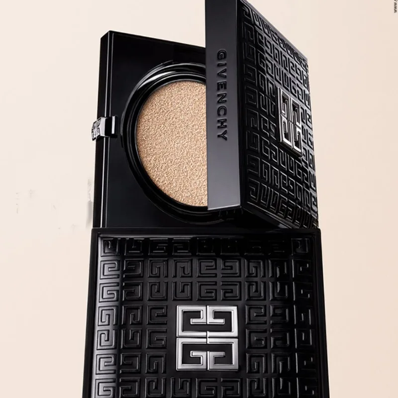 Givenchy Набор для макияжа Air Cushion Sweet Radiance, легко растушевывается, 12г+3.2г, Two-Piece Set E: Soft Light Air Cushion #1-N95+Premium Sweet Glow Radiant Lipstick #117 — фото 4