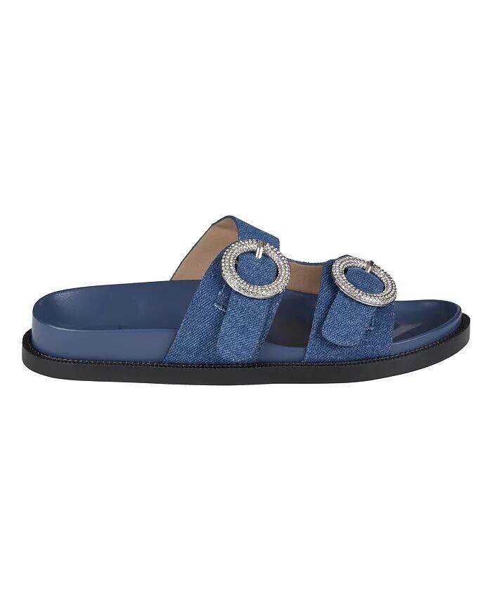 Женские сандалии Jordyn с двумя ремешками и декорированной стелькой GC Shoes, синий — фото 2