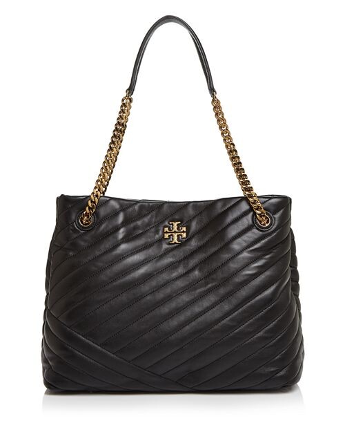 

сумка-тоут Kira с шевроном Tory Burch, цвет Black