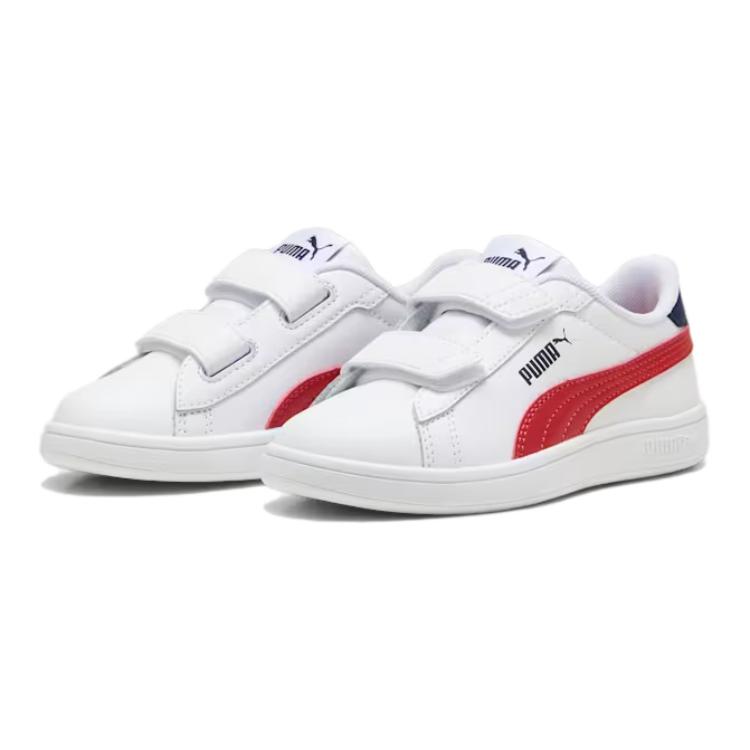 Детские кроссовки для скейтбординга Smash 3.0 Low Top PUMA, белый/красный — фото 3