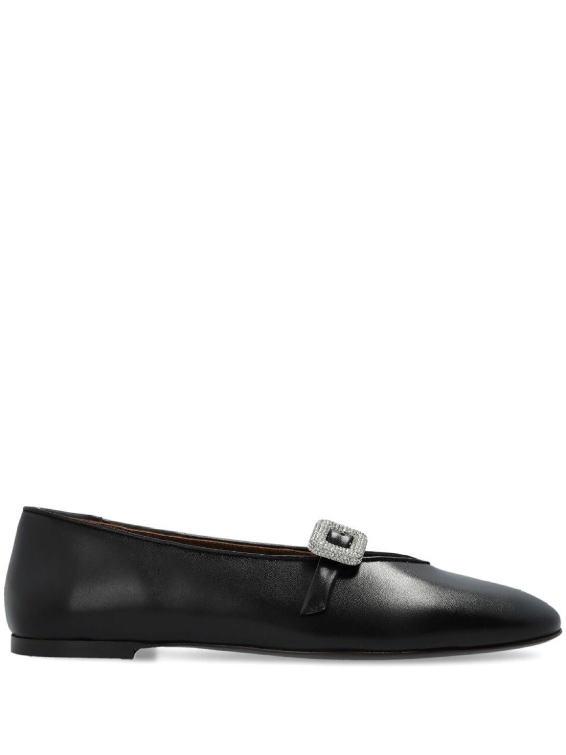 Балетки Giuseppe Zanotti Georgia Buckle, черный