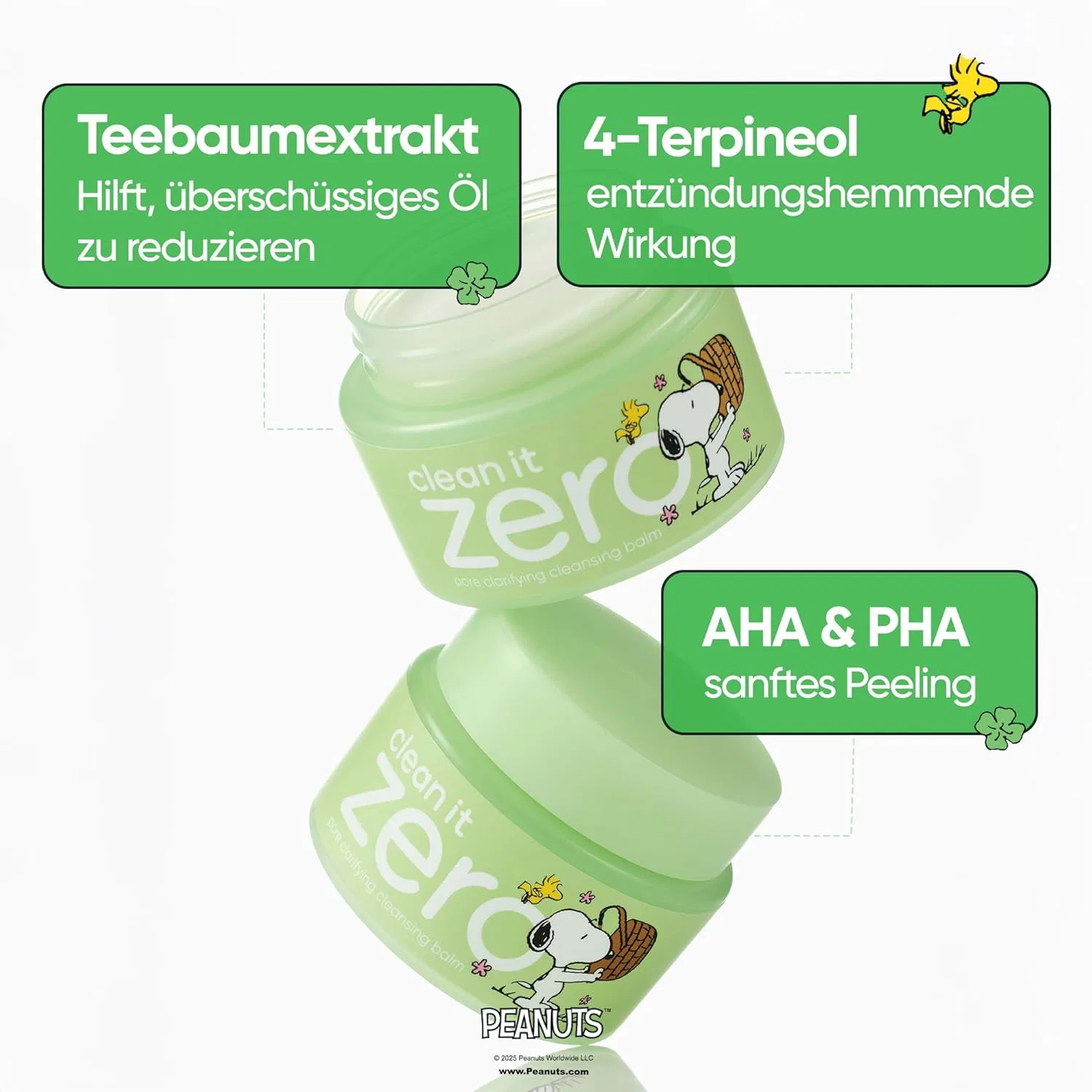 Молочко для умывания Banila Co — Очищающий бальзам Clean It Zero Pore Clarifying (Snoopy Edition) — фото 3
