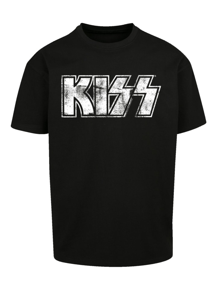 

Футболка большого размера Kiss Rock Band Vintage Logo черного цвета F4NT4STIC, Черный, Футболка большого размера Kiss Rock Band Vintage Logo черного цвета F4NT4STIC
