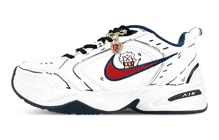 Кроссовки Nike Air Monarch 4 Chunky Sneakers Unisex Low-Top Red