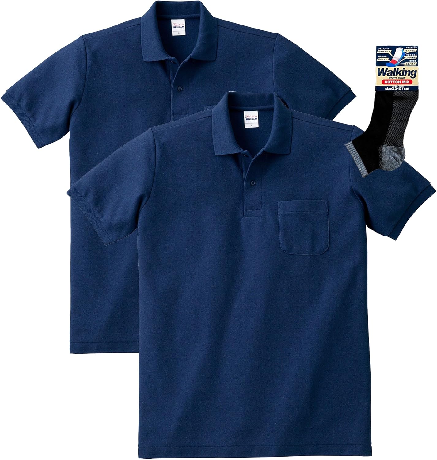 

Мужская рубашка-поло Printstar 00100-VP, пике из тетронового хлопка (TC), с длинным рукавом, с карманом, 5,8 унций, темно-синий