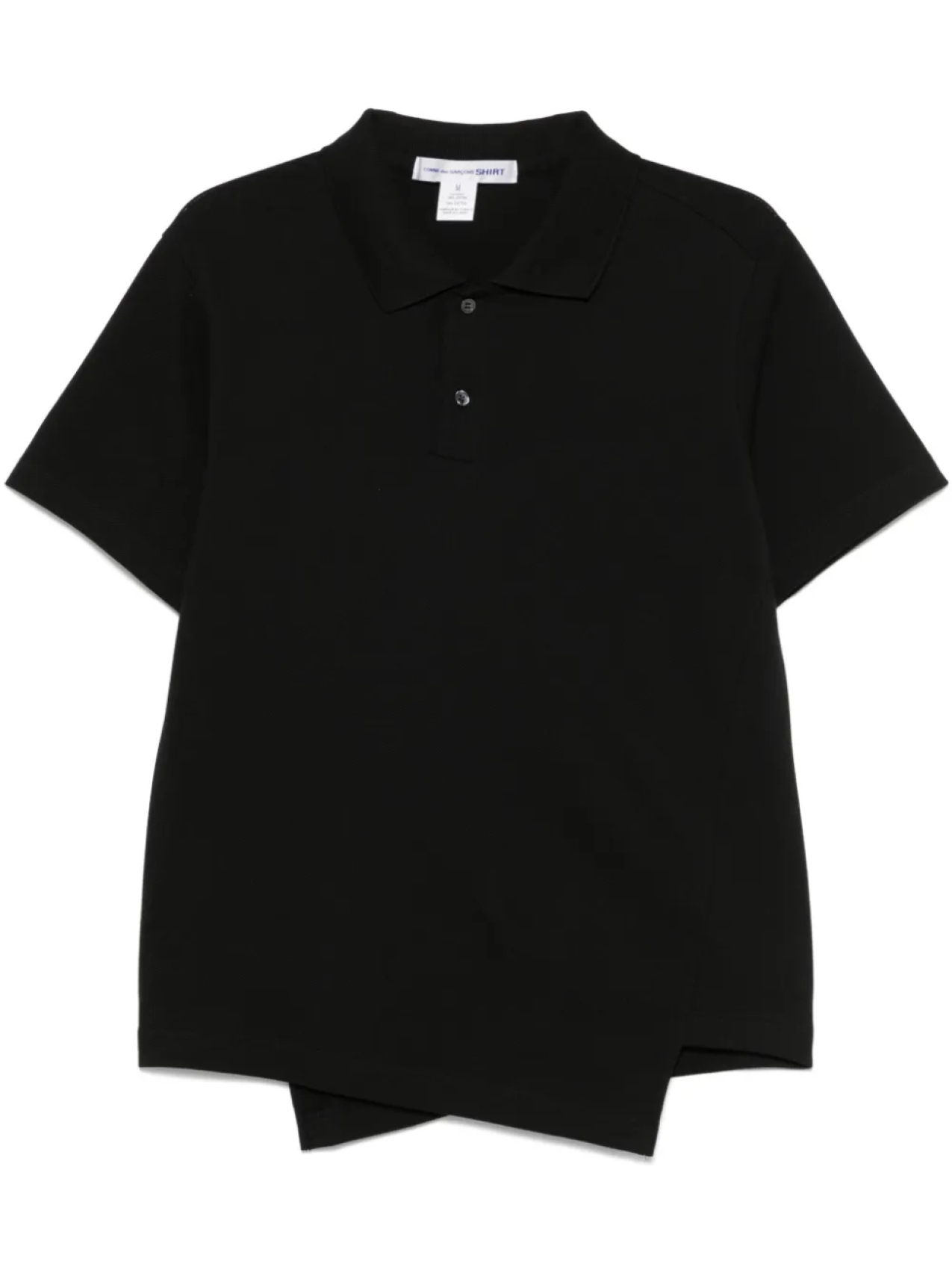

Рубашка-поло асимметричного кроя Comme Des Garçons Shirt, черный