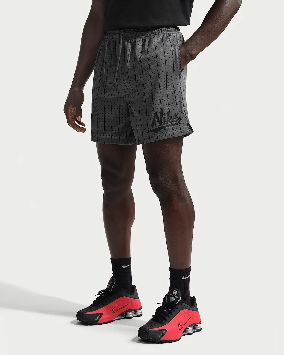 Мужские шорты Nike Sportswear Club Flow, Iron Grey/Black — фото 2