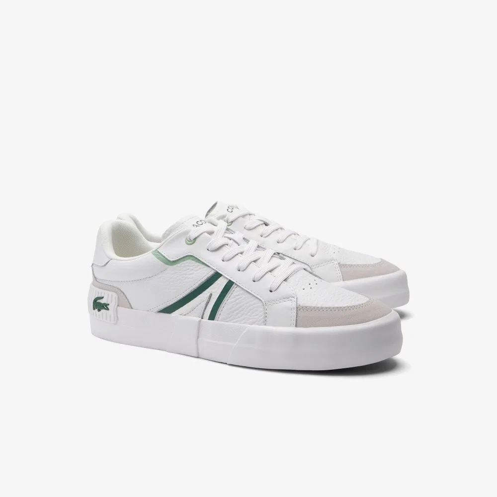 Мужские кожаные кроссовки Tracksurf белые от Lacoste — фото 2