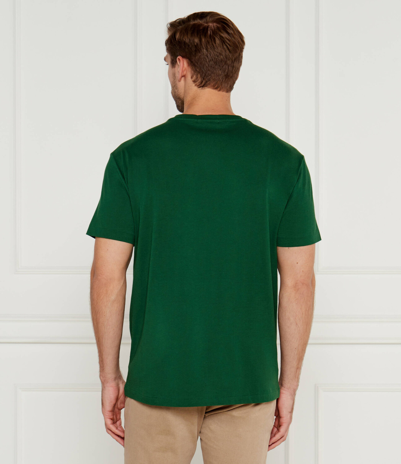 Футболка POLO RALPH LAUREN Regular Fit, цвет verde bottiglia — фото 3