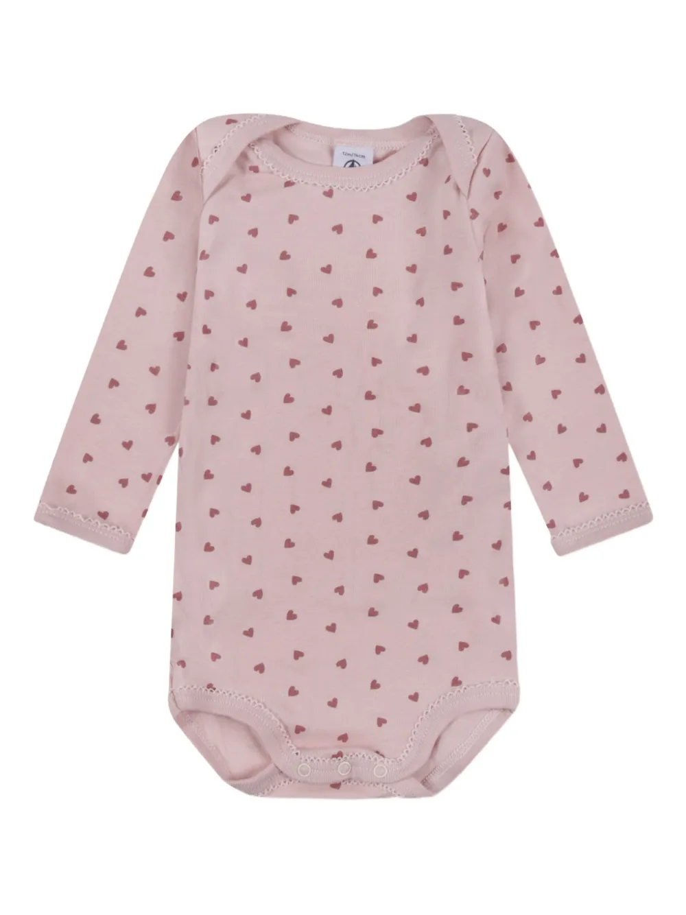 Боди с длинными рукавами и принтом в виде сердца (упаковка из пяти шт.) Petit Bateau, синий — фото 2
