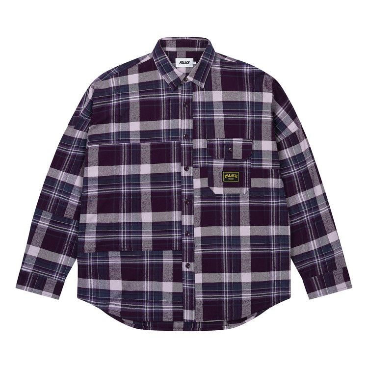 

Рубашка Palace Lumber Yak Patch Overshirt, Purple