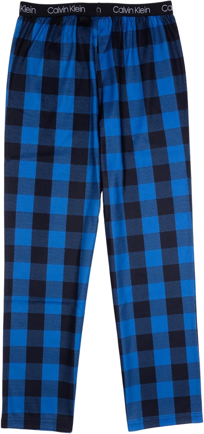 Пижамный комплект Calvin Klein для мальчиков из супермягкой ткани с микроначесом, Victory Buffalo Plaid — фото 2