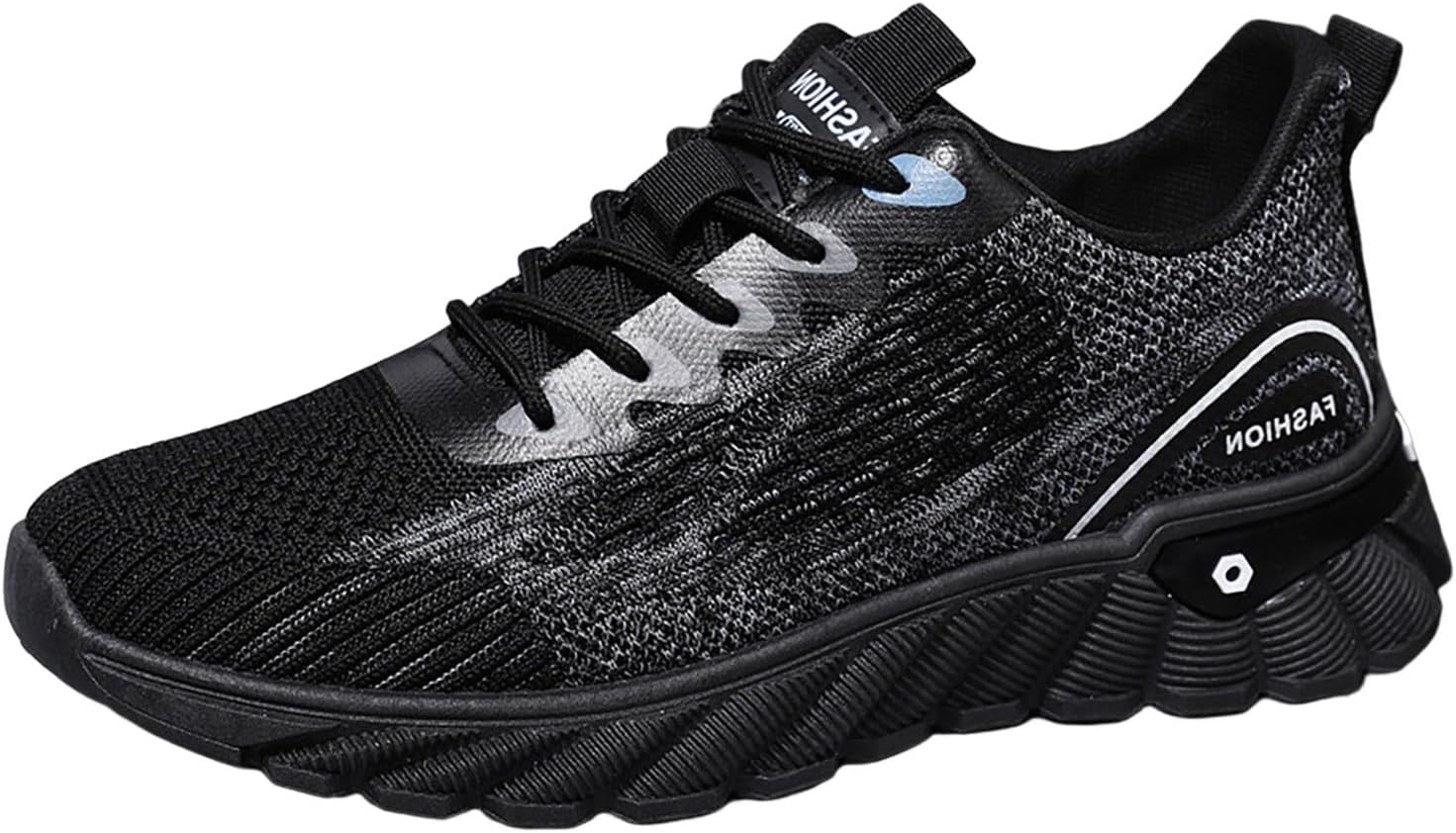 

Мужские спортивные кроссовки, повседневная обувь Gowalk для ходьбы, легкие повседневные сетчатые кроссовки с шнуровкой Generic, черный